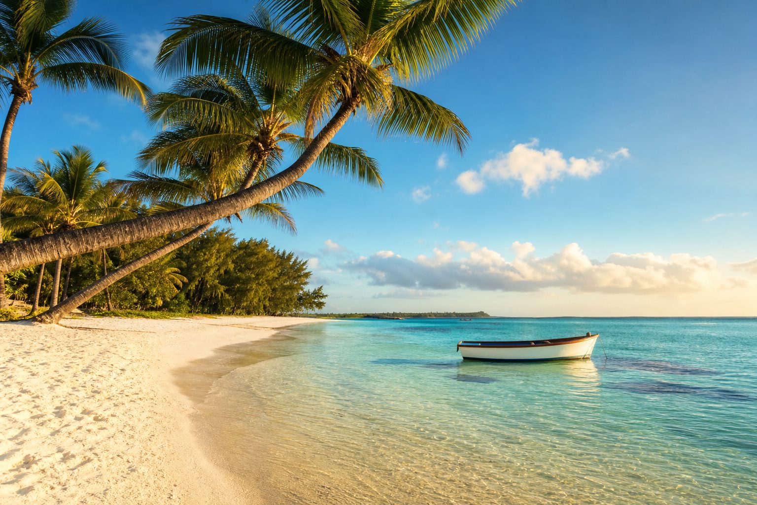 Trou aux Biches : la plage carte postale du nord