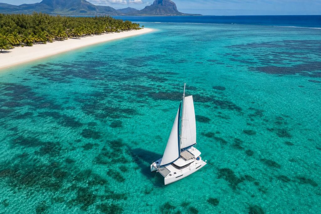 Excursion en catamaran sur le lagon de l'île Maurice